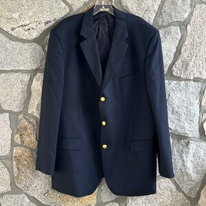 Brooks Brothers “346” Three Button Navy Blazer